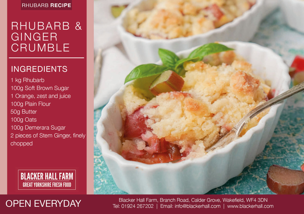 Rhubarb & Ginger Crumble