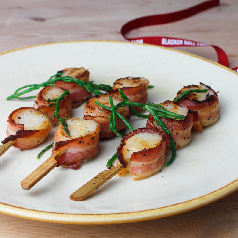 Smoked Bacon Scallop Skewers